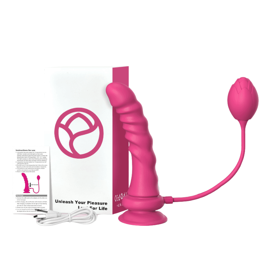 Arnés Vibrador Rose con App - La Maleta Rosada Juguetes Sexuales