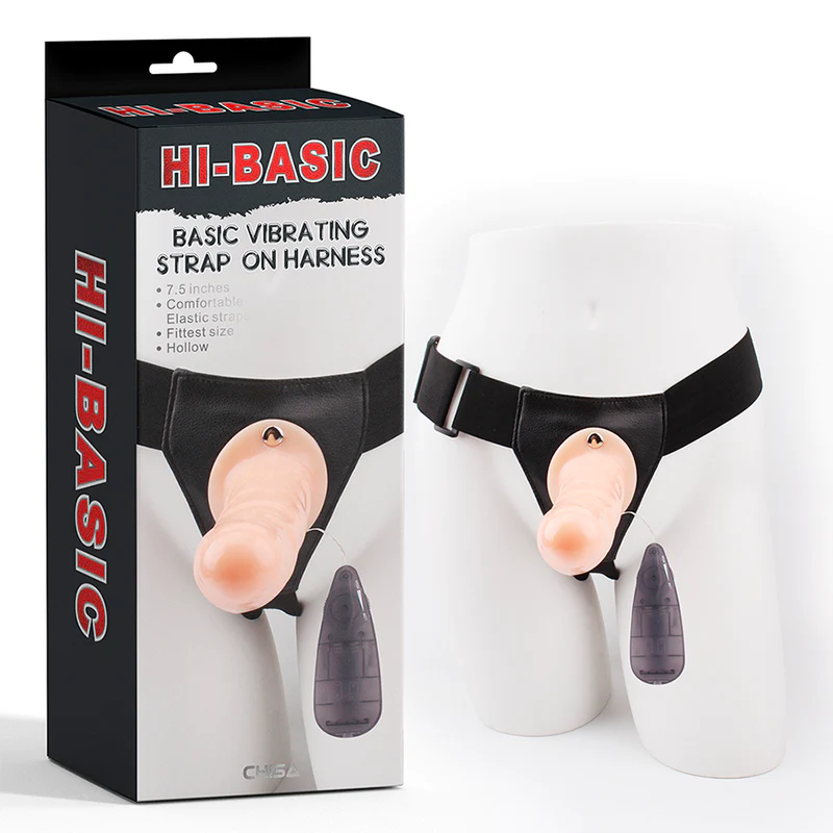 Arnés Vibrador Hueco Strap On Basic La Maleta Rosada