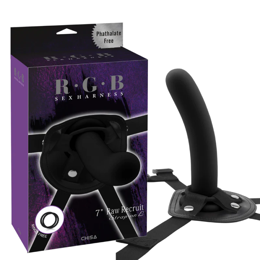 Arnés Strap On de Silicona Raw Recruit - La Maleta Rosada Sex Shop