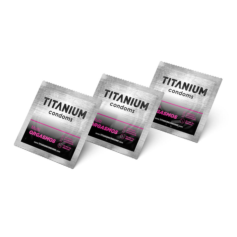 Condones Titanium Multiorgasmos x3 La Maleta Rosada