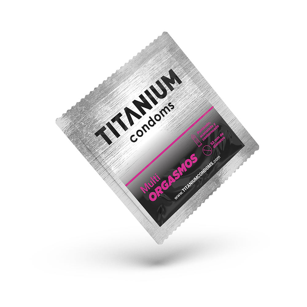 Condones Titanium Multiorgasmos x3 La Maleta Rosada