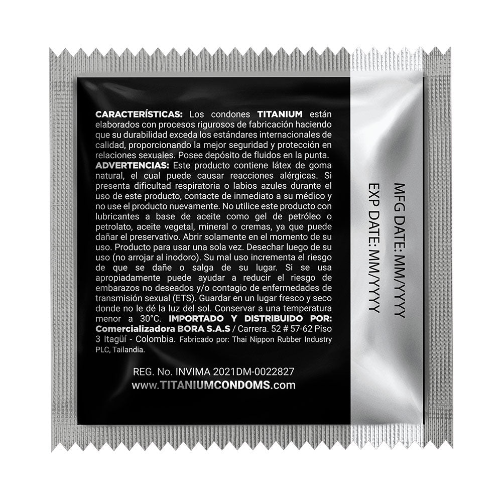 Condones Titanium Retardante x3 La Maleta Rosada