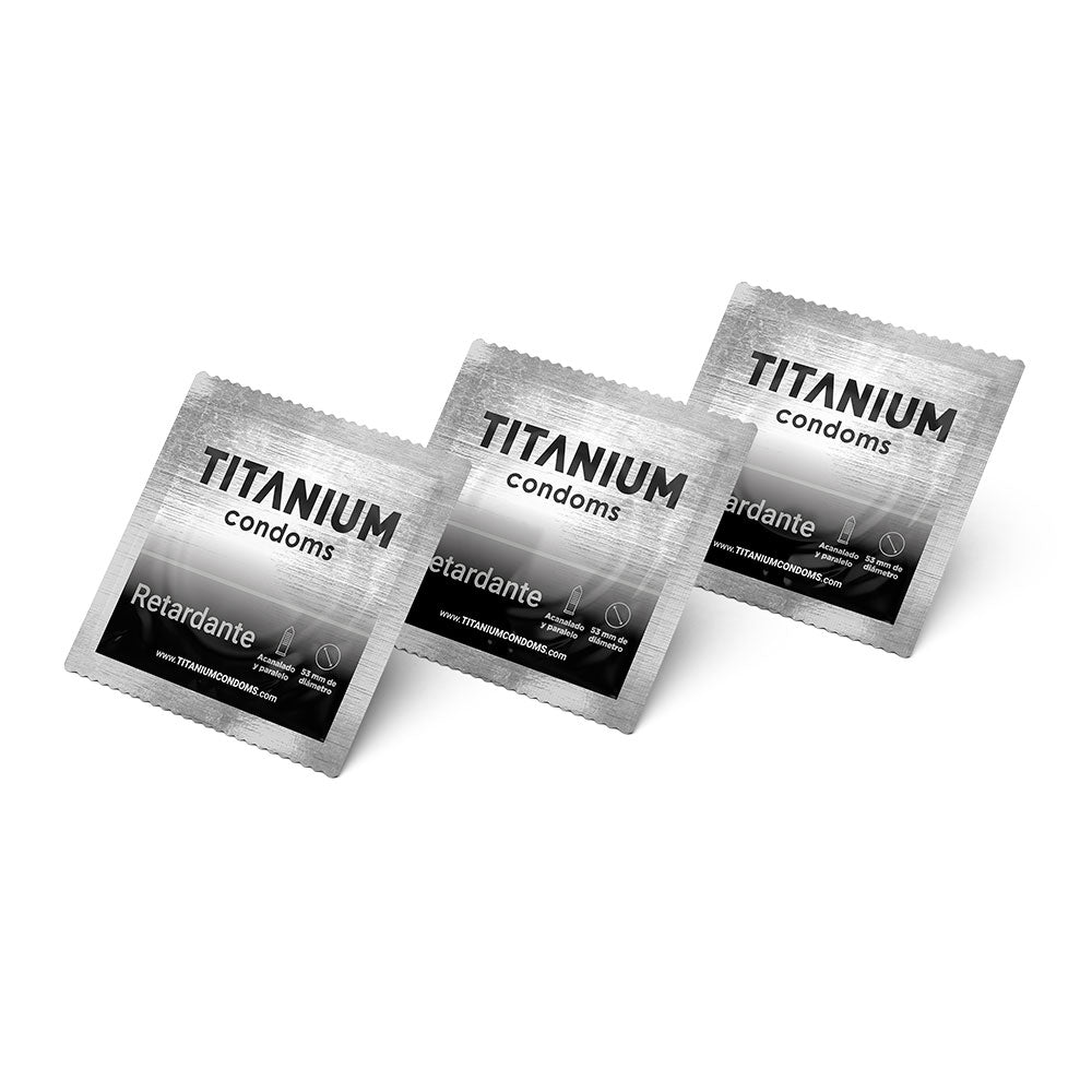 Condones Titanium Retardante x3 La Maleta Rosada