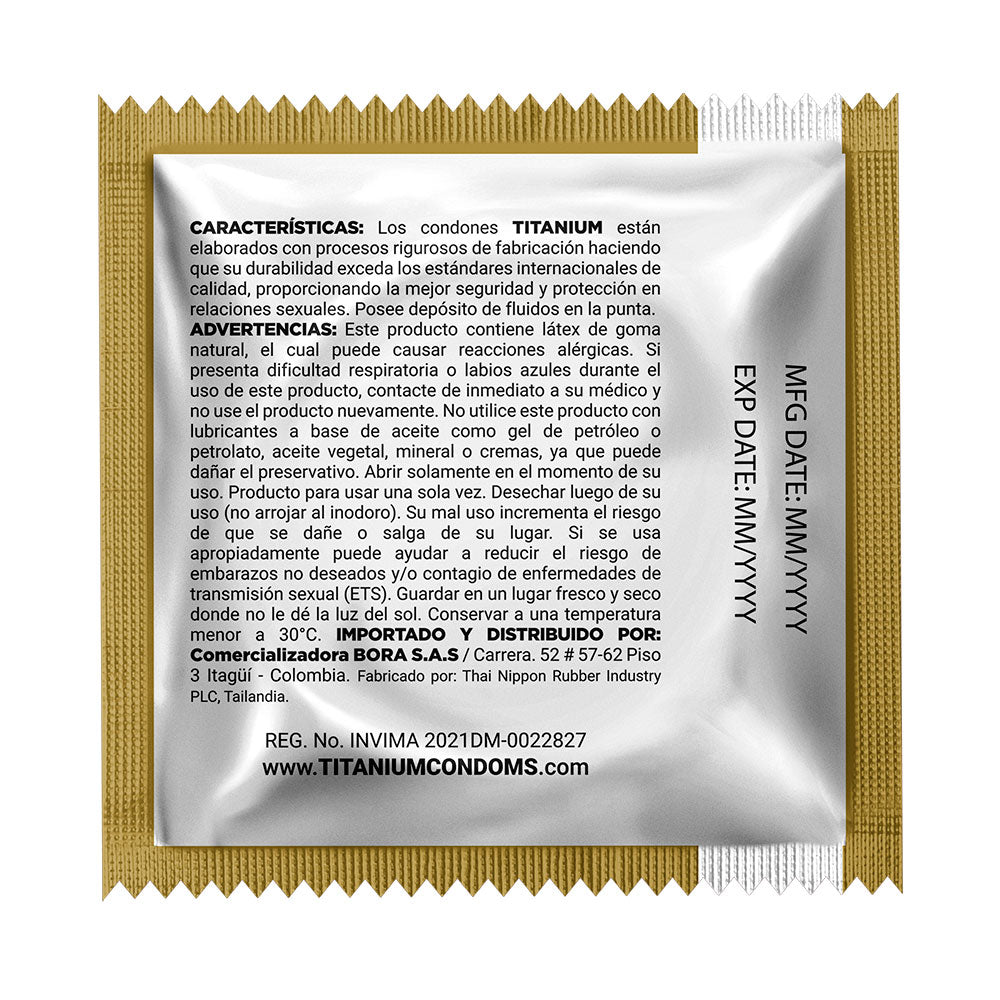 Condones Titanium Ultra Delgados x3 La Maleta Rosada