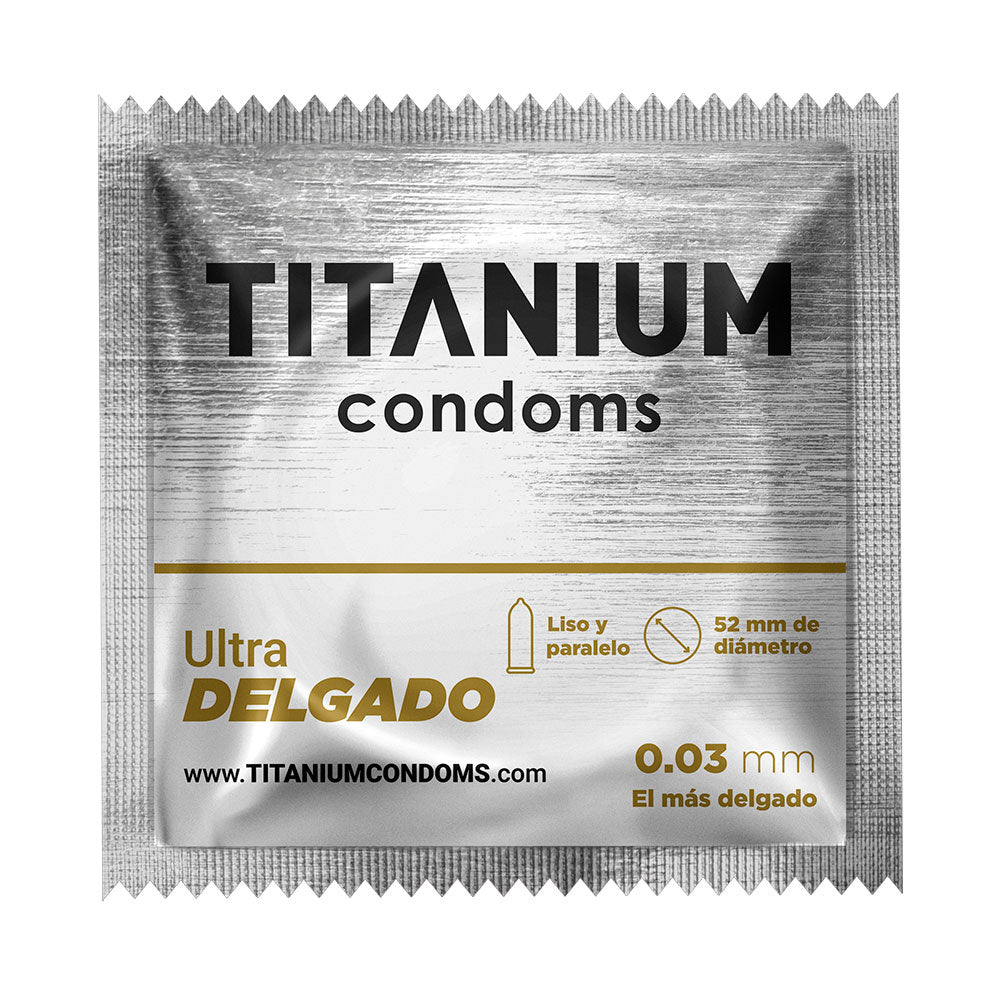 Condones Titanium Ultra Delgados x3 La Maleta Rosada