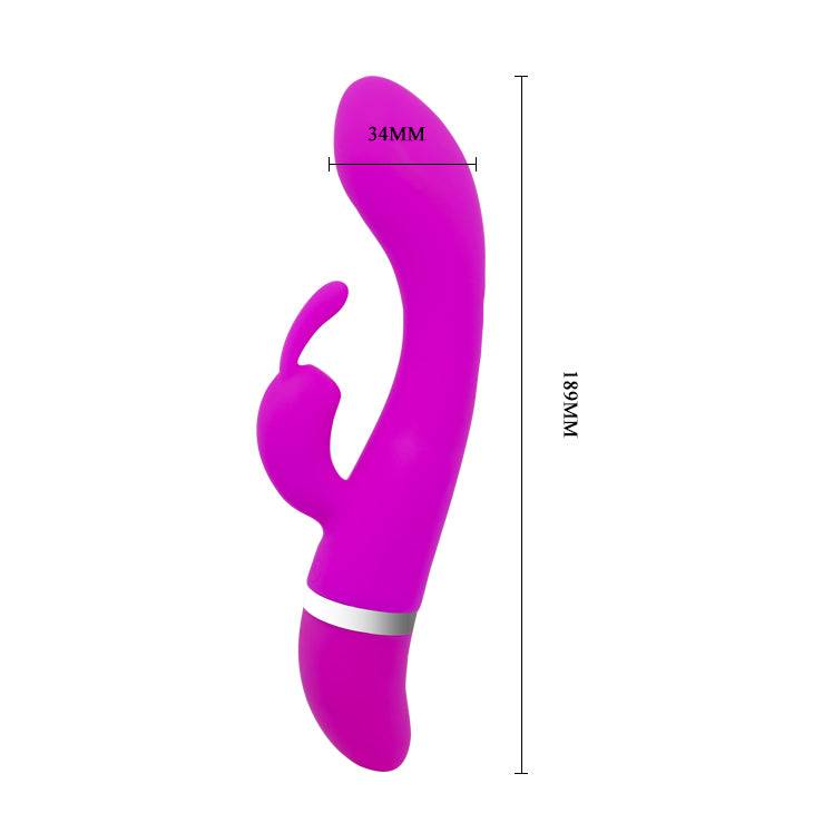 Conejo Vibrador Freda - La Maleta Rosada Vibrador doble