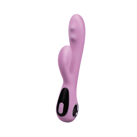 Conejo Vibrador Lucile con Perlas para Punto G - La Maleta Rosada Juguetes Eróticos