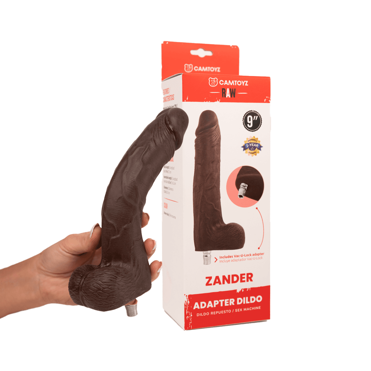 Dildo Ultra Realista Repuesto Denzel para Sex Machine Lovense - La Maleta Rosada Juguetes Sexuales