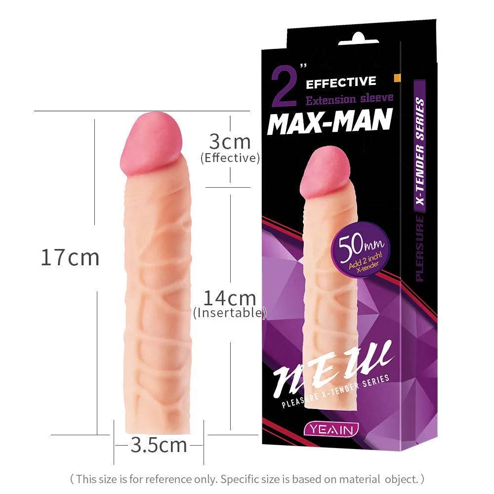 Funda para el Pene Pleasure X-Tender 17 cm - La Maleta Rosada Juguetes sexuales