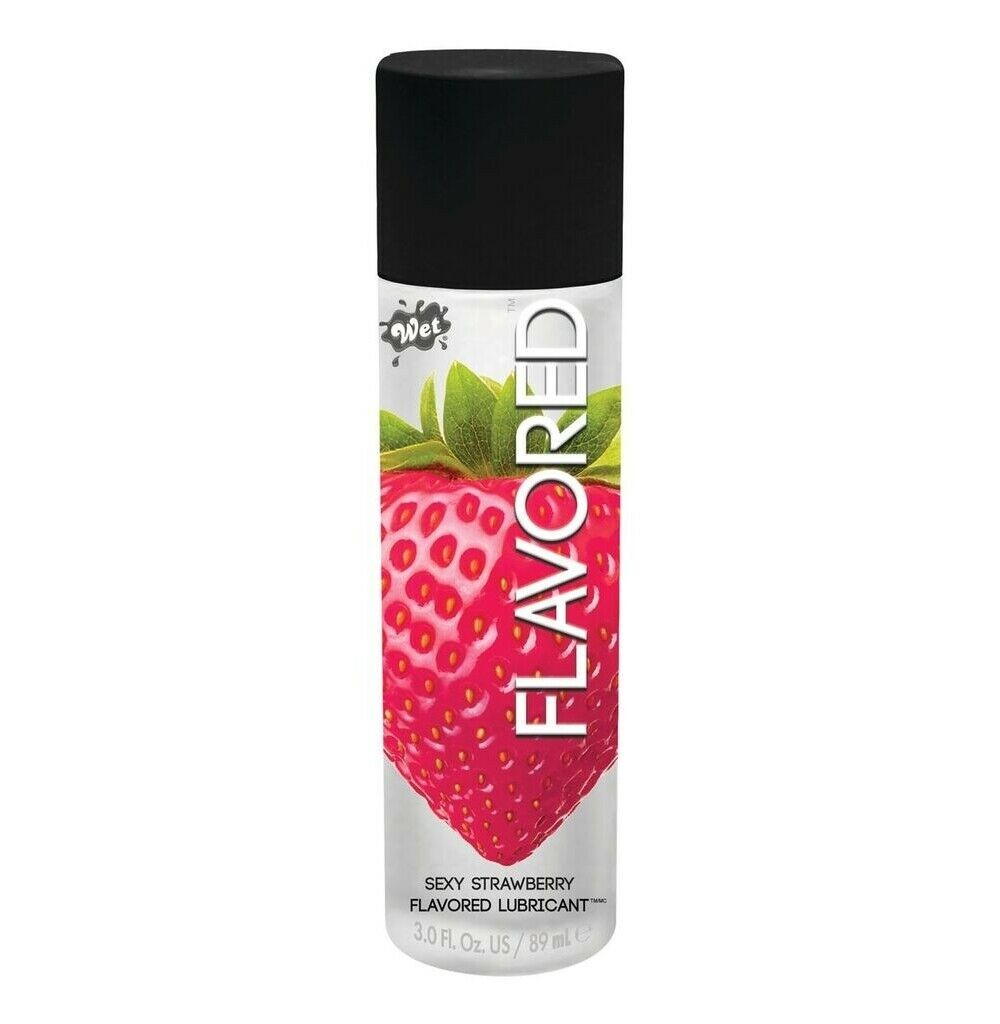 Lubricante Wet sabor a Fresa Sexy La Maleta Rosada