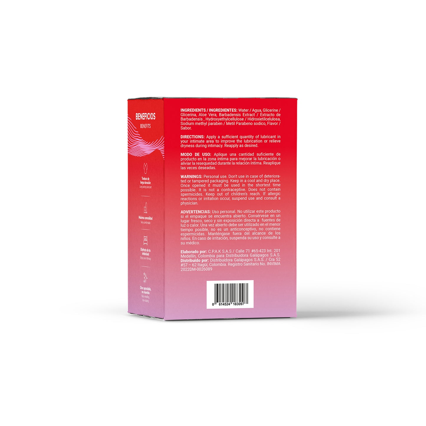 Lubricante Caliente Elixir Sabor a Fresa Bombón 30ml - La Maleta Rosada Juguetes para Adultos