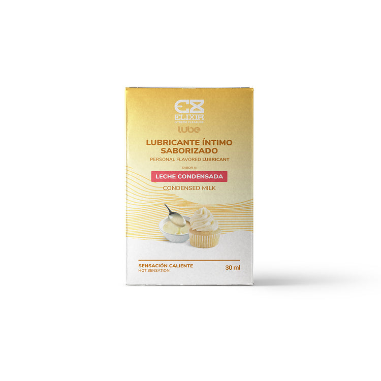 Lubricante Caliente Elixir Sabor a Leche Condensada 30ml - La Maleta Rosada Tienda Erótica