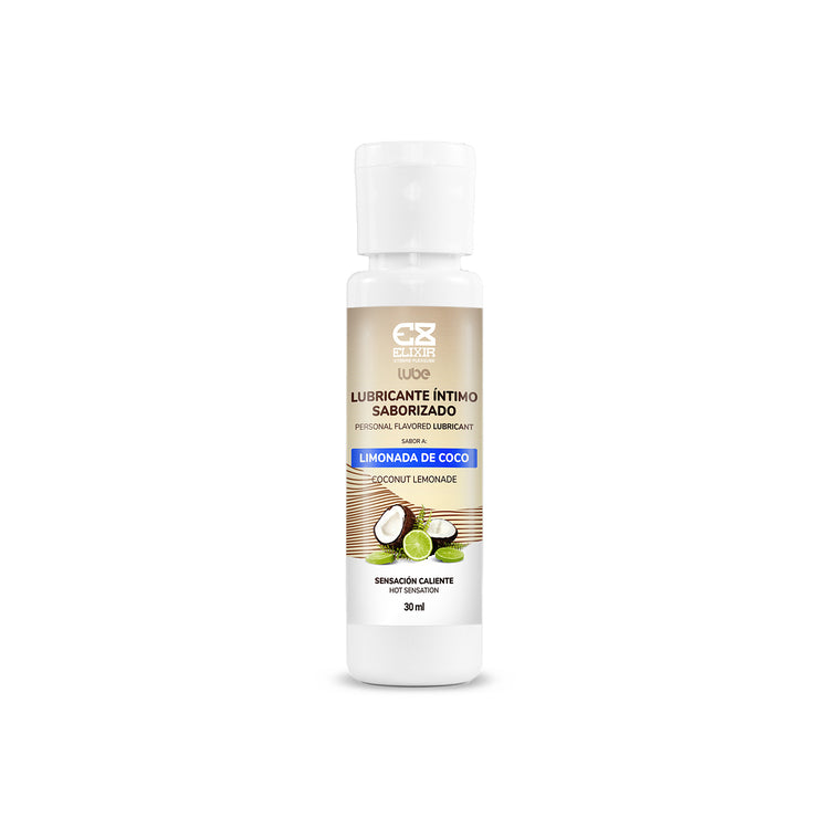 Lubricante Caliente Elixir Sabor a Limonada de Coco 30ml - La Maleta Rosada Lubricante Saborizado