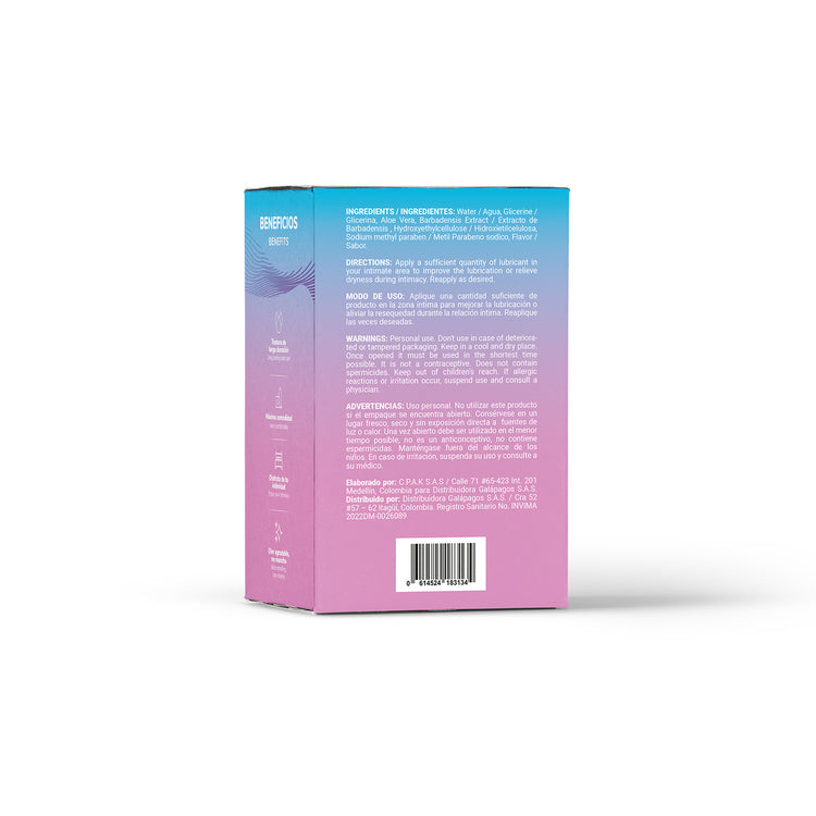 Lubricante Frío Elixir Sabor a Chicle 30ml - La Maleta Rosada Tienda Erótica