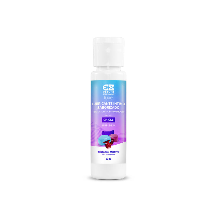 Lubricante Frío Elixir Sabor a Chicle 30ml - La Maleta Rosada Tienda para Adultos