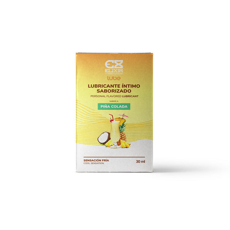 Lubricante Frío Elixir Sabor a Piña Colada 30ml - La Maleta Rosada Juguetes Sexuales