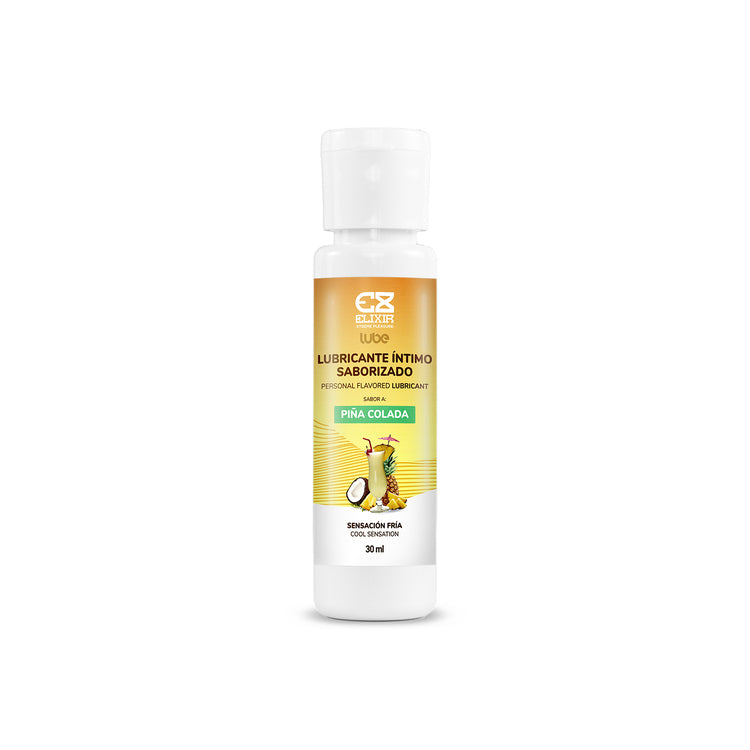 Lubricante Frío Elixir Sabor a Piña Colada 30ml - La Maleta Rosada Sex Shop