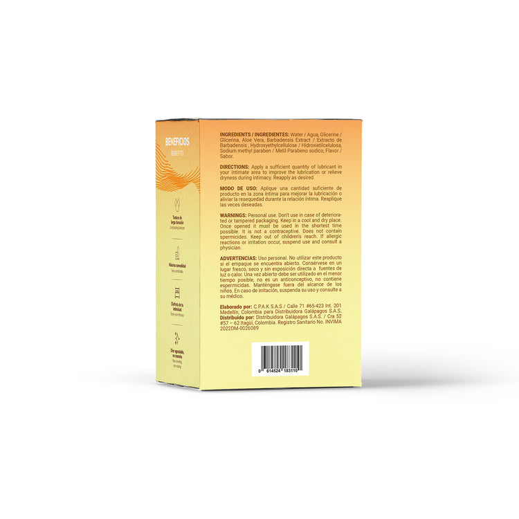 Lubricante Frío Elixir Sabor a Piña Colada 30ml - La Maleta Rosada Tienda Erótica