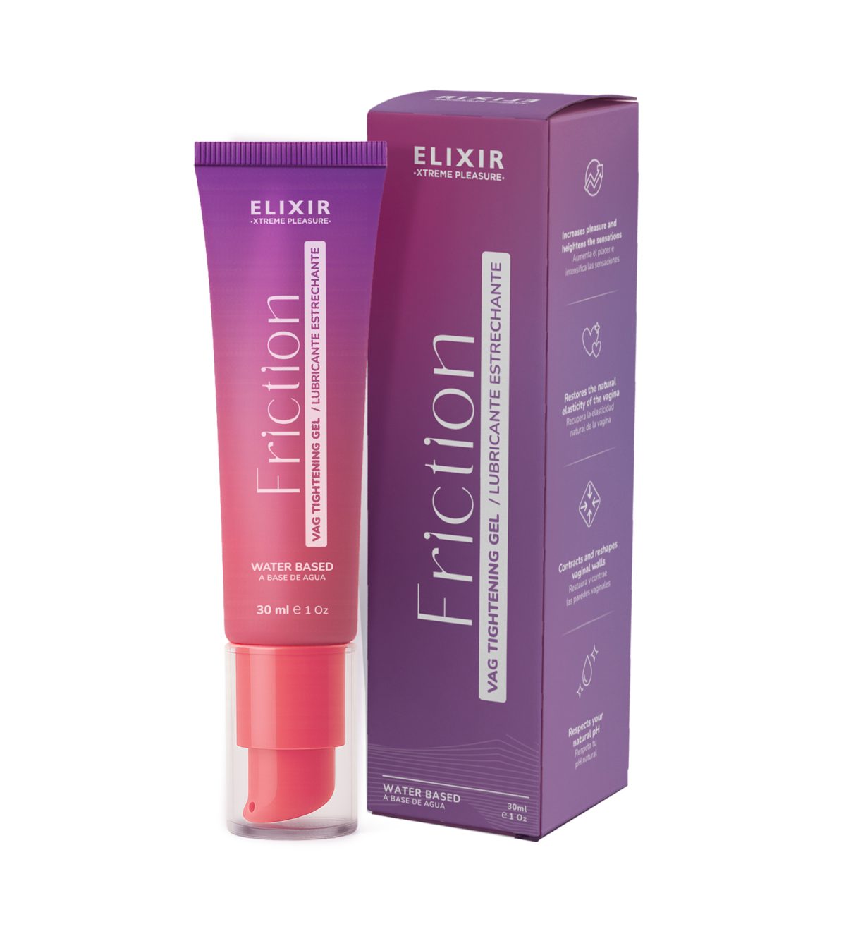 Lubricante Estrechante Friction Elixir - La Maleta Rosada Sex Shop