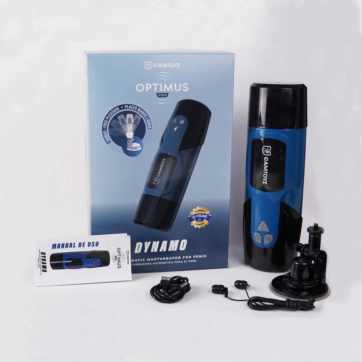 Masturbador Masculino con Rotación y Empuje Dynamo - La Maleta Rosada Tienda Sexual