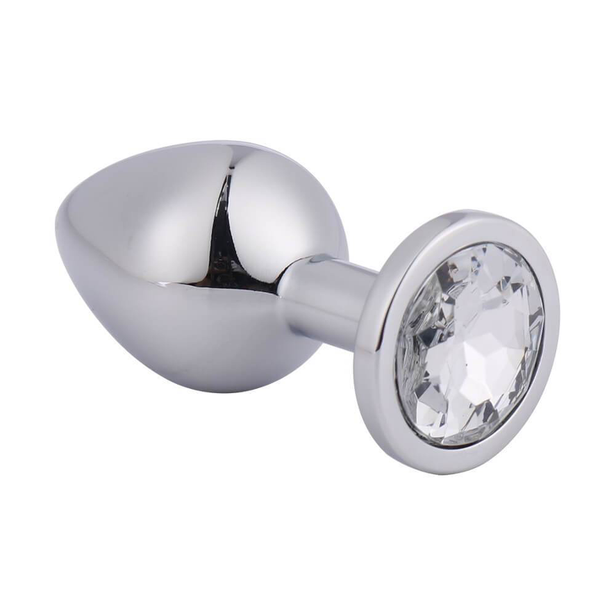 Plug Anal Metálico con Joya Talla S