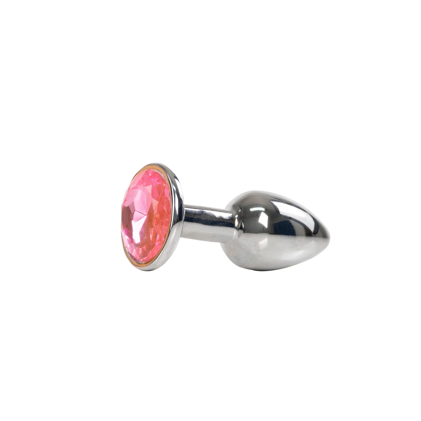 Plug Anal Metálico con Joya Talla XS - La Maleta Rosada Juguetes Sexuales