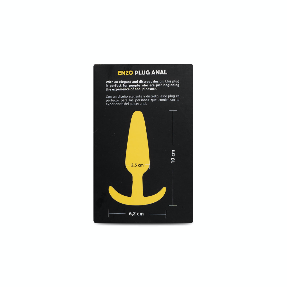 Plug Anal de Silicona con Base Curva Talla M - La Maleta Rosada Juguete Anal