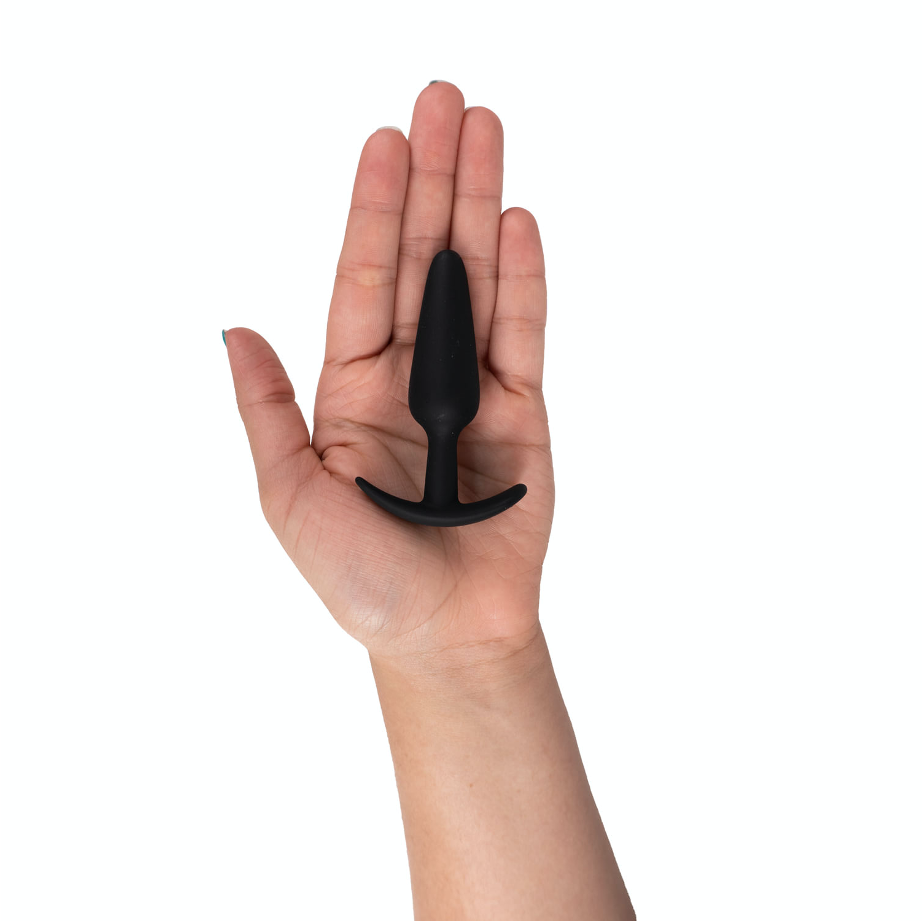 Plug Anal de Silicona con Base Curva Talla M - La Maleta Rosada Juguetes Sexuales