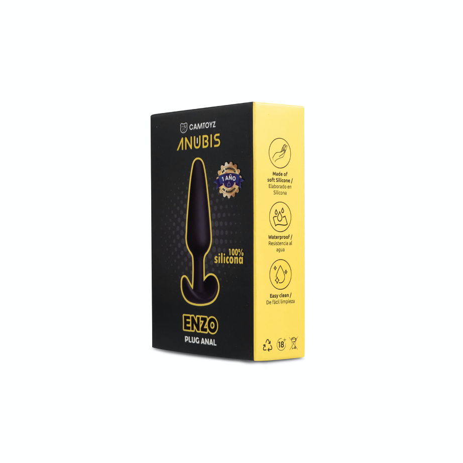 Plug Anal de Silicona con Base Curva Talla M - La Maleta Rosada Tapon Anal