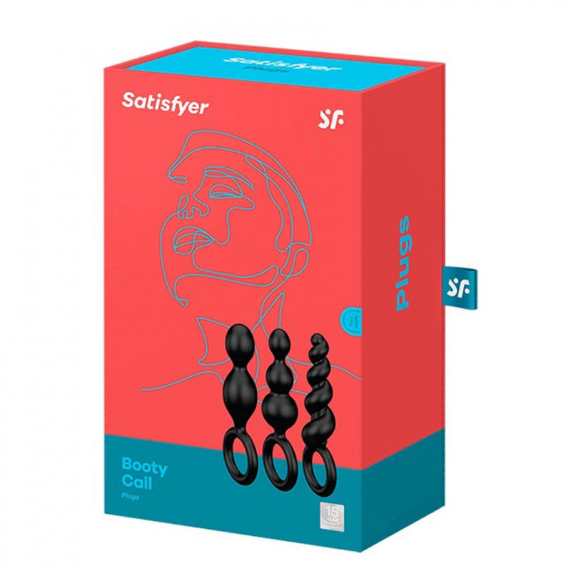 Set de Plugs Anales Satisfyer Booty Call - La Maleta Rosada Juguetes para Adulto