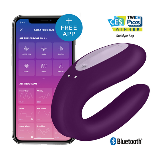 Vibrador Satisfyer Double Joy Para Parejas La Maleta Rosada