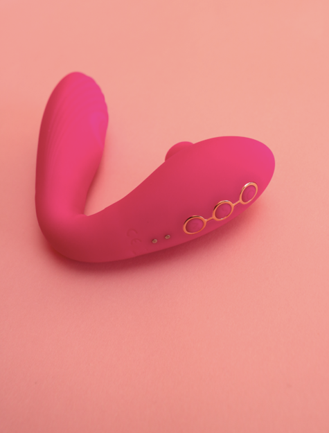 Vibrador y Succionador CLITO - La Maleta Rosada Tienda Erótica