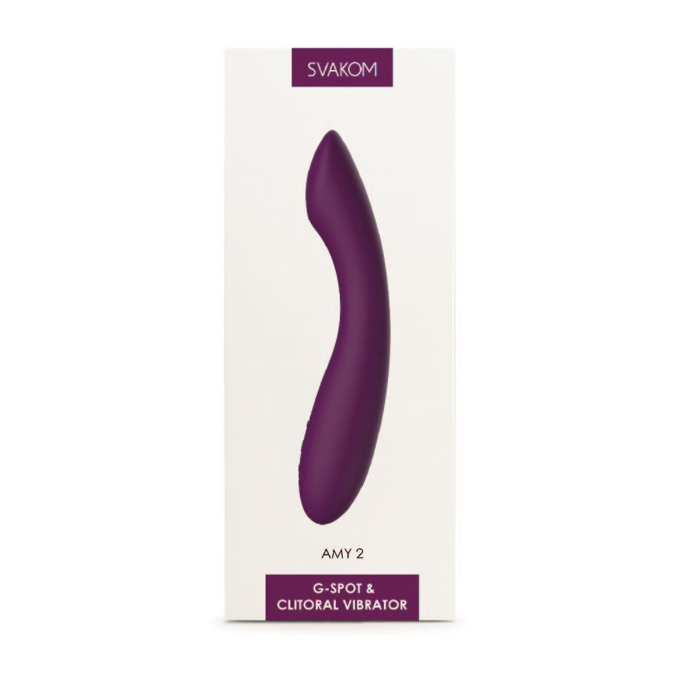 Vibrador Amy 2 de Svakom - La Maleta Rosada Estimulador Punto G