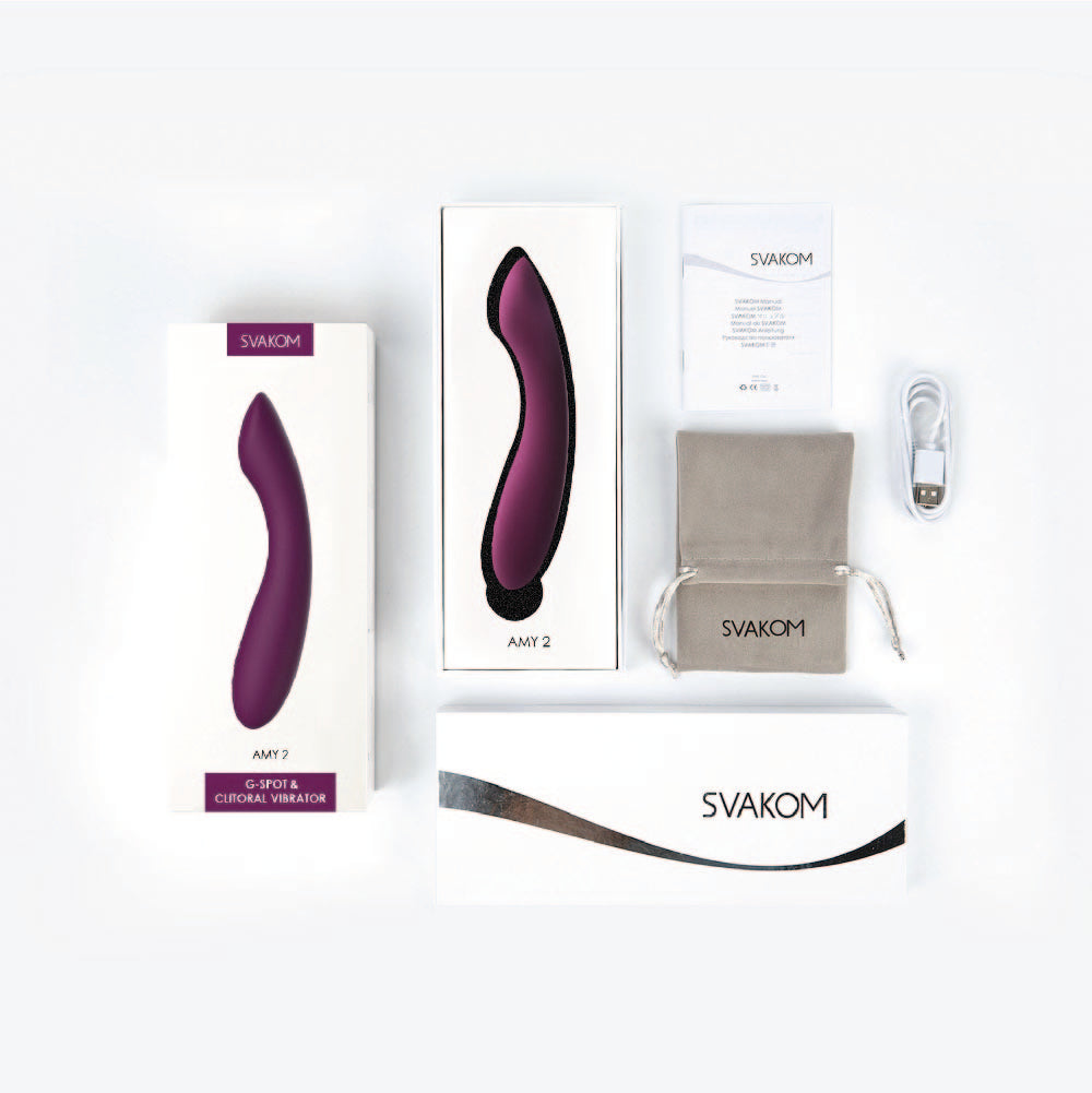 Vibrador Amy 2 de Svakom - La Maleta Rosada Vibradores Sexuales