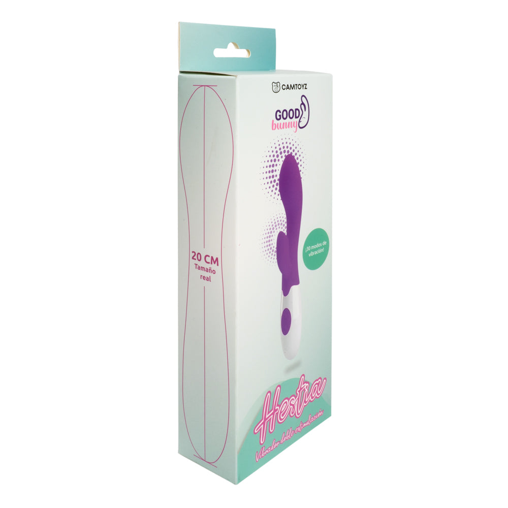 Vibrador Conejo Hestia - La Maleta Rosada Juguetes Sexuales