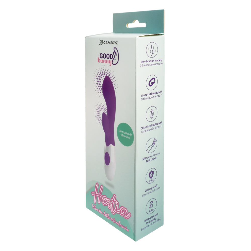 Vibrador Conejo Hestia - La Maleta Rosada Tienda Erótica