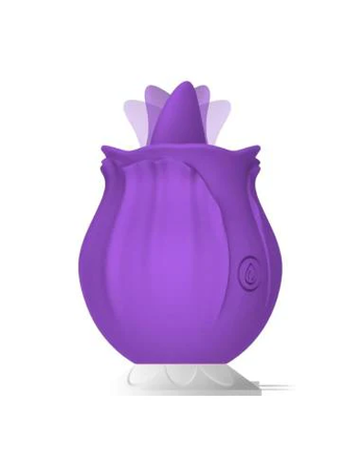Vibrador Flower Power con Lengua – La Maleta Rosada Rosada Juguetes Sexuales
