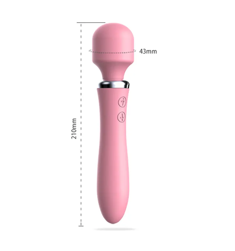 Vibrador Masajeador 2 en 1 - La Maleta Rosada Juguetes Sexuales