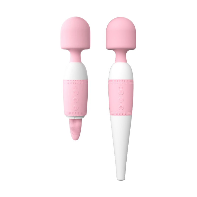 Vibrador Masajeador Hitachi con Lengua - La Maleta Rosada Juguetes Sexuales