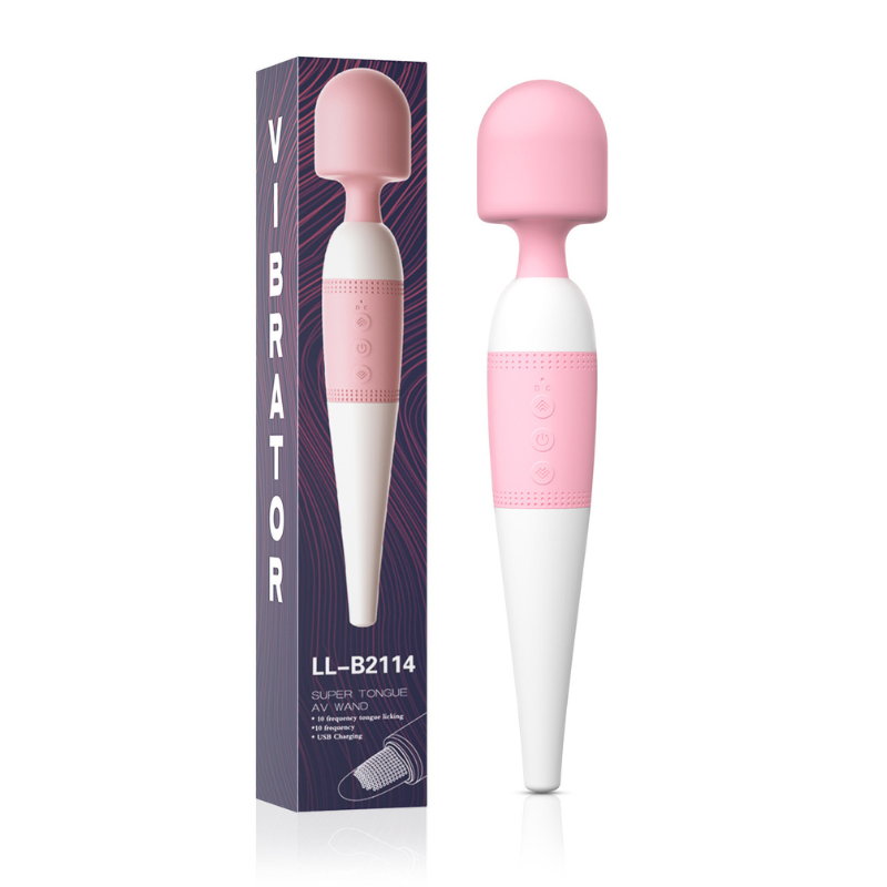 Vibrador Masajeador Hitachi con Lengua - La Maleta Rosada Tienda Erótica