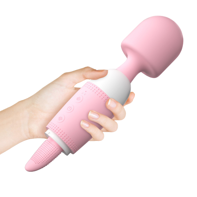 Vibrador Masajeador Hitachi con Lengua - La Maleta Rosada Tienda Sexual