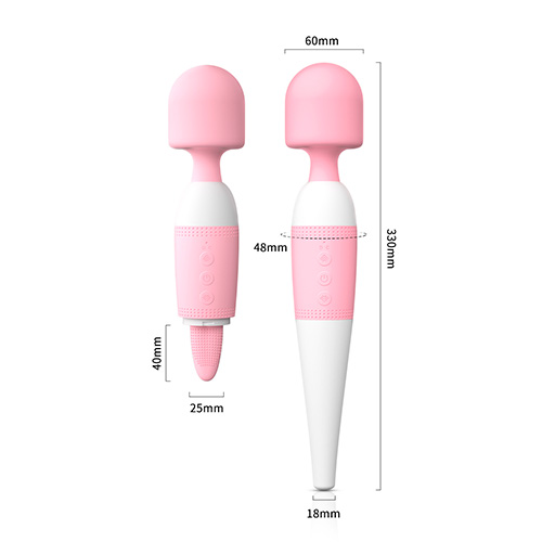 Vibrador Masajeador Hitachi con Lengua - La Maleta Rosada Vibrador Masajeador