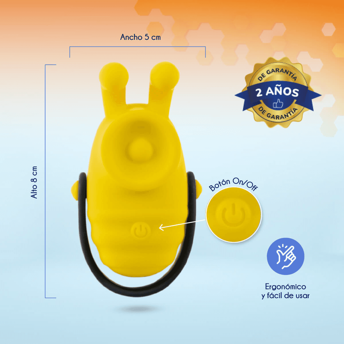 Vibrador con Pulsión Bumble Bee - La Maleta Rosada Juguetes Sexuales
