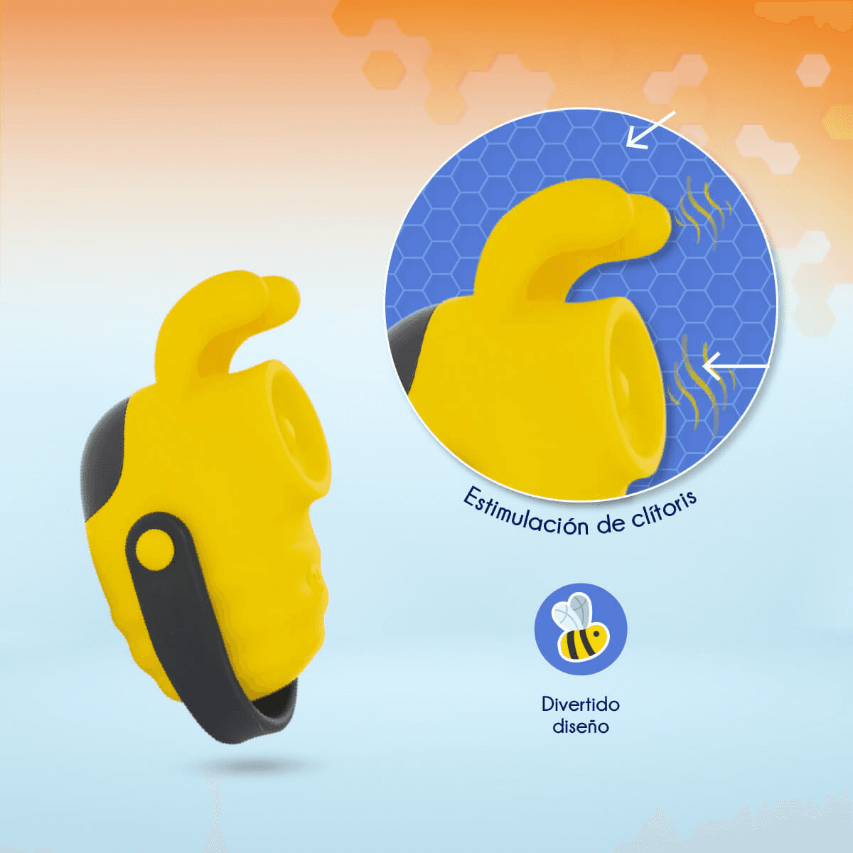 Vibrador con Pulsión Bumble Bee - La Maleta Rosada Tienda Erótica
