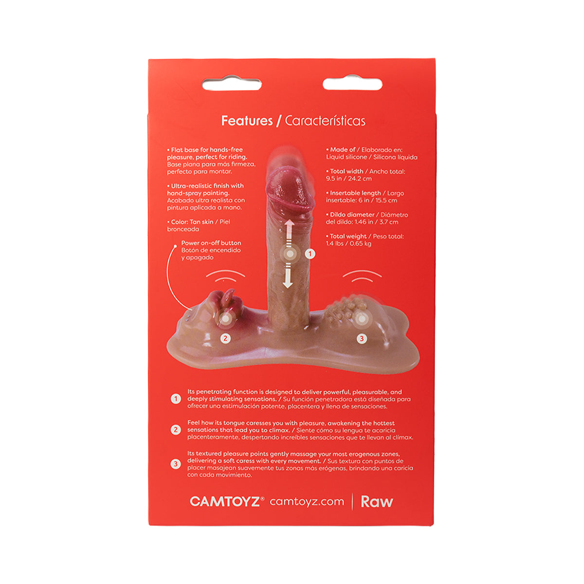 Ride-On Vibrador para montar 3 en 1 Camtoyz - La Maleta Rosada tienda erótica