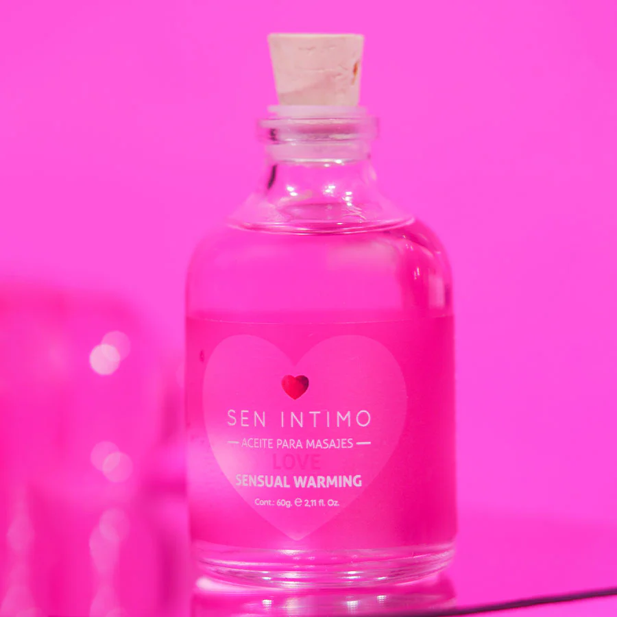 Aceite Caliente para Masajes Love Sensual Warming - La Maleta Rosada Tienda Erótica