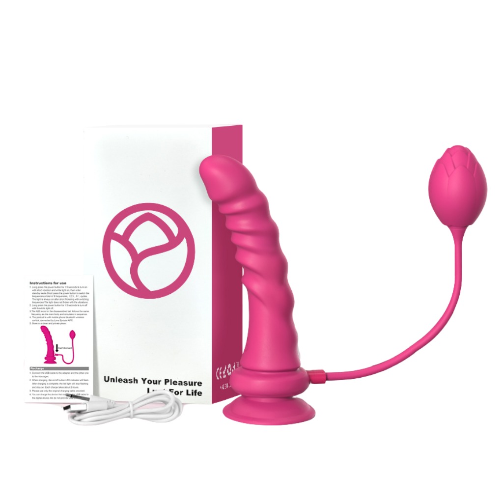 Arnés Vibrador Rose con App - La Maleta Rosada Juguetes Sexuales