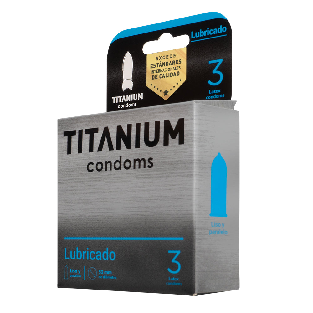 Condones Titanium Lubricados x3 La Maleta Rosada