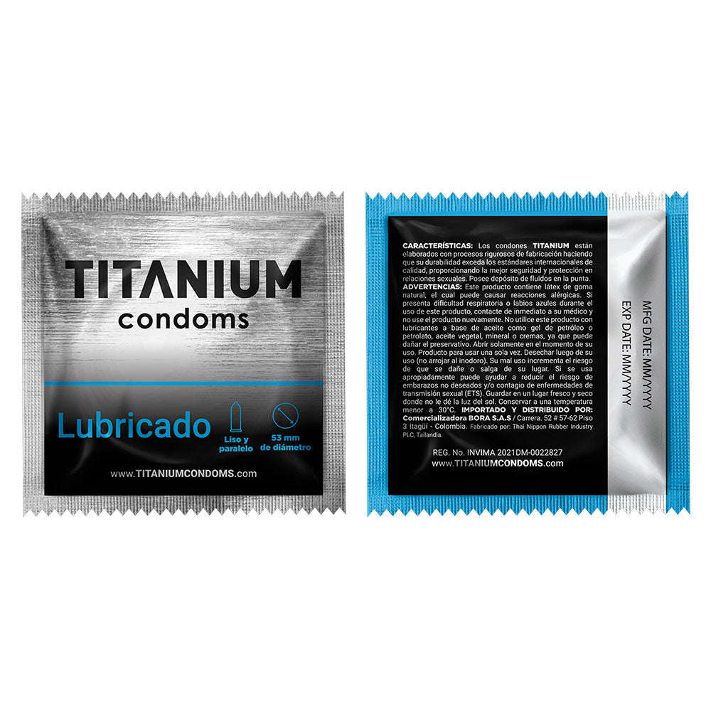 Condones Titanium Lubricados x3 La Maleta Rosada