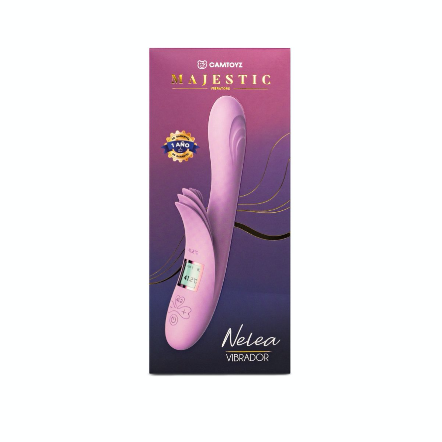 Conejo Vibrador Nelea con Temperatura - La Maleta Rosada Sex Shop